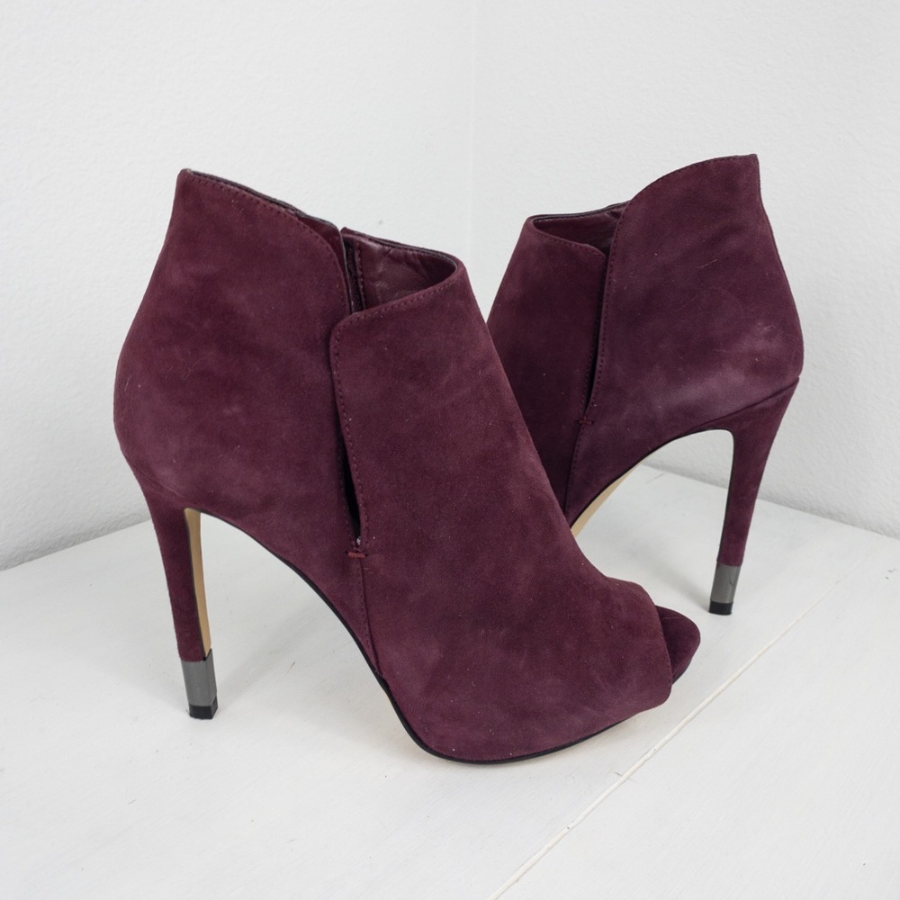 GUESS Peep toe boots heels, Size 8M